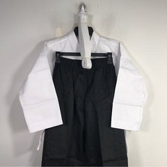 Martial Arts Super Kicks Masters Club Jacket & Belt, Unisex Size 2 – White