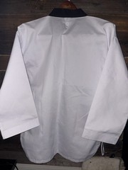 KSD Hankook Sports Taekwondo Uniform Top Dobok Size 170 White Black V Neck KTA