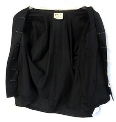 Vtg Sz XL DaDi Traditional Chinese Dogi / Gi Black Jacket w/ Frog Closure + Pant