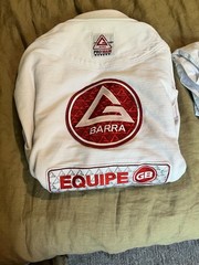 Storm Kimonos Equipe GB Gracie Barra BJJ Gi Uniform A4 White/Red
