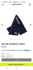 Albino and Preto Mil-Spec Brasil Navy A1L BJJ Jiu Jitsu Uniform Kimono GI