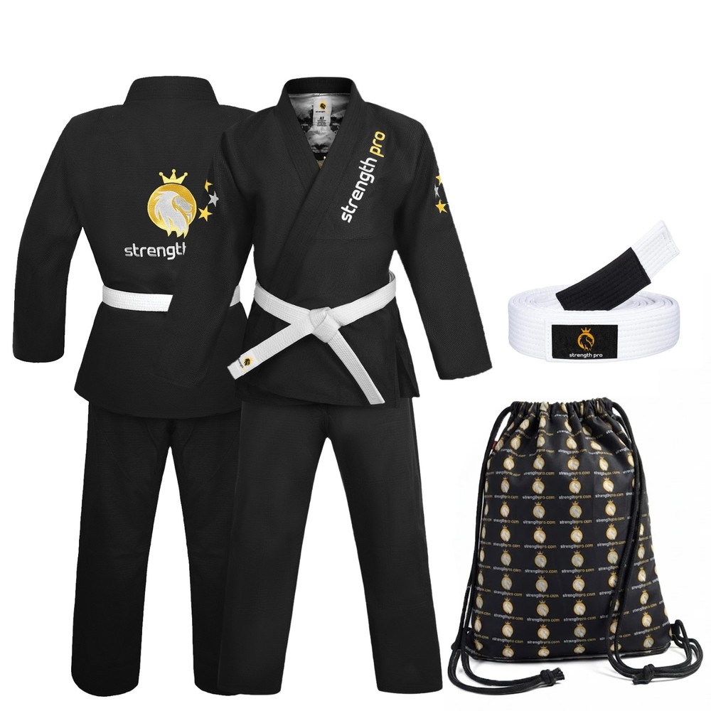 Strength Pro Premium BJJ Gi Brazilian Jiu Jitsu MMA Uniform Adult With Free Belt