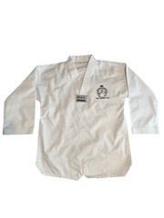 Taekwondo Gi Set Quinones 0/140 Youth Large White Uniform Top Pants White Belt