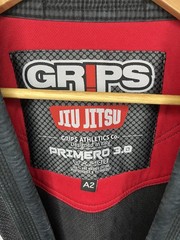 Grips Brazilian Jiu Jitsu Primero 3.0 A2 Kimono Top Ninja Gray Size A2