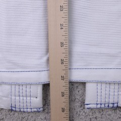 Sanabul Gi Size A0 Top Logo White Blue BJJ Fight Training Jiu Jitsu Martial Arts