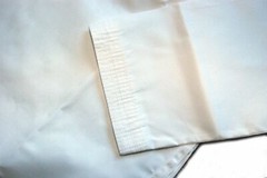 Taekwondo Uniform – White V-Neck – Ribbed Material – Only Size 6 Remaining!