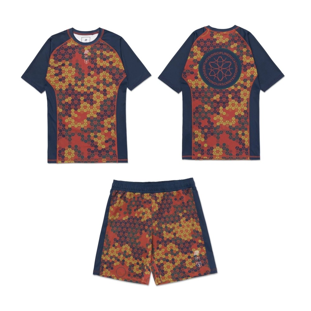 A&p X Fitted X Sig Zane Ip Ss Rashguard Blue & Short Set Bjj No Gi Uniform