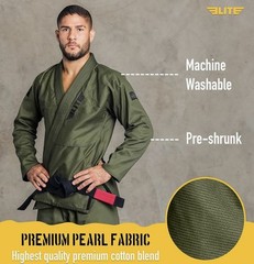 Kimono Jiu Jitsu. Elite. BJJ GI for Men IBJJF. New. Preshrunk w belt