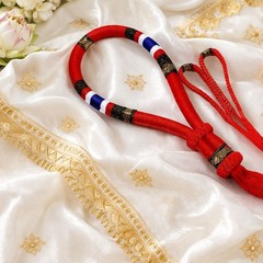 Mongkol Prajiat Set Muay Thai Boxing Color Red Head Armbands Handmand MMA.