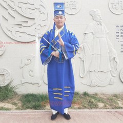 Wudang Taoist Robes Wushu kung Fu Tai Chi Morning Exercise Uniforms With Hat