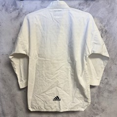 Vintage 90s Adidas Taekwondo Karate Dobok Gi Uniform White Top Size 1 150CM