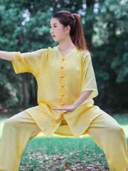 Short Sleeve Kung Fu Shirts Wing Chun Sport Tops Martial Arts Taichi Uniform