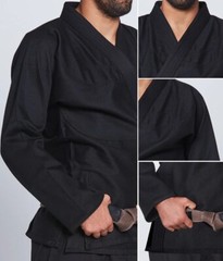 Martial Sports Premium Brazilian Jiu Jitsu Gi – Black – Free Belt Free Shipping