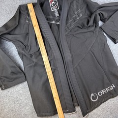 Origin Maine Jiu Jitsu Woven Gi Jacket Pants Set Black Mens A5 2XL USA Made BJJ
