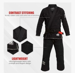 Fuji Suparaito Lightweight Mens Brazilian Jiu-Jitsu BJJ Gi Martial Arts Black A4