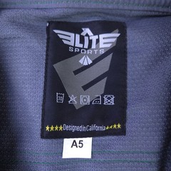 Elite Sports Gi Size A5 BJJ Jiu Jitsu Top Only Training Kimono Gray Green NWT