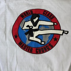Y2K Adidas Taekwondo Uniform Set Mens Med White Master Chong’s Dobok Top Pants