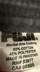 Fuji Gi Top Men A1 Black Fighting Martial Arts BJJ Free World Jiu Jitsu Patch