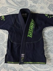 Kids Tatami Animal Jiu-Jitsu Kimono Cesar Crocodile Navy Blue & Green Size M1