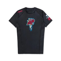 Til Death Albino and Preto Rash Guard SS & Short Bjj No Gi Jiu Jitsu Appareils A