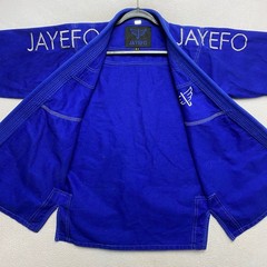 JAYEFO Jiu Jitsu Gi Kimono Suit Mens A1 Blue BJJ Karate Uniform Set