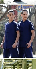 Martial arts leader’s new martial arts suit men’s spring autumn short sleeve