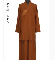 STOCK Buddhist Shaolin Monk Robe Linen Kung Fu Suit Meditation Full Set Uniforms