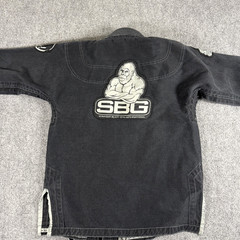 SBG Gi Jacket Kids C3 Black Kimono Brazilian Jiu-Jitsu Youth Cotton Blend