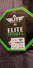 A2 Elite Sports Ultra Light PrShrunkGray Adult Brazilian Jiu Jitsu BJJ Gi W/Belt