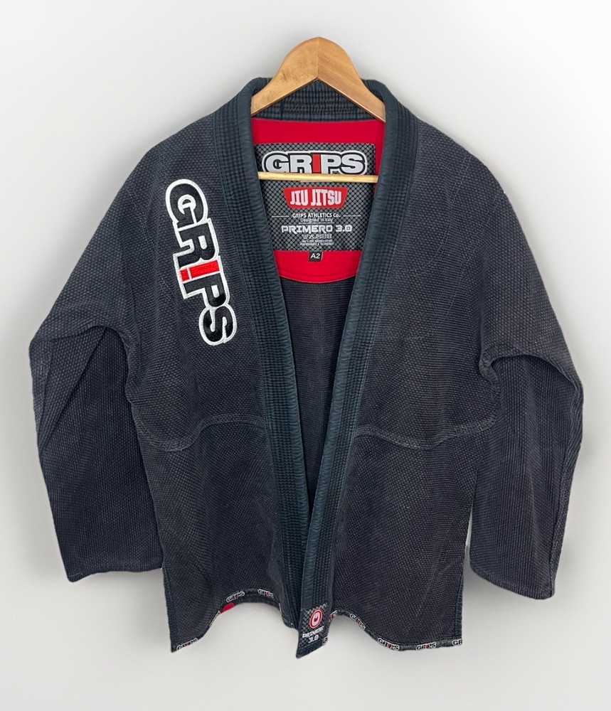 Grips Brazilian Jiu Jitsu Primero 3.0 A2 Kimono Top Ninja Gray Size A2