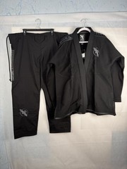 Hayabusa 420GSM Pearl Weave Lightweight Kimono/Pants Size A4 Black NWT