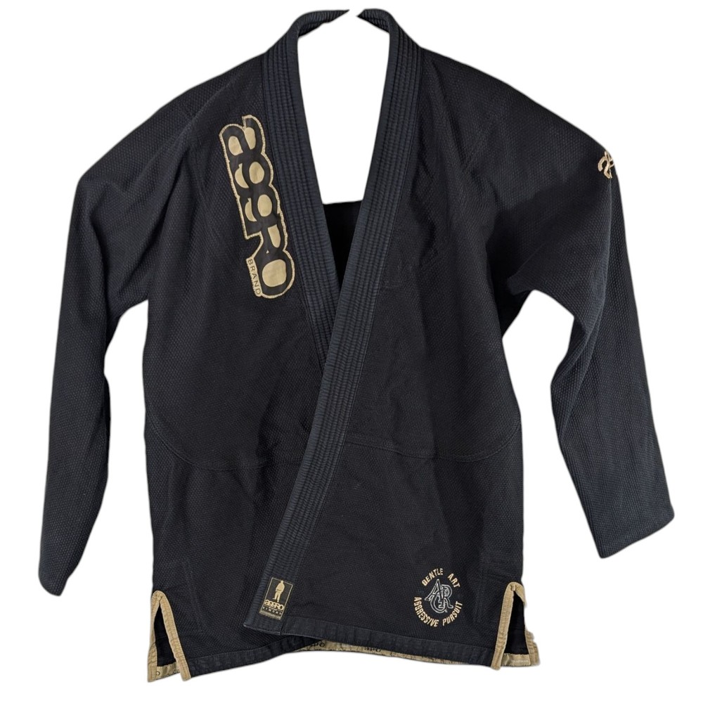 Aggro KIMONO Black Ripstop Gi Top ONLY Uwagi BJJ MMA JUDO size A3 Gentle Art