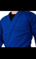 Pura Fibra Kids BJJ Gi Brazilian Jiu Jitsu Uniform Youth M000-M5 Blue Black Whit