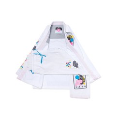 Albino & Preto Sanktuary WHITE BJJ Gi Kimono Limited Edition With Bags