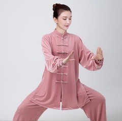 Women Men Martial Arts Uniform Yoga Tai Chi Sets Tang Kung Fu Suit Outfit Thick