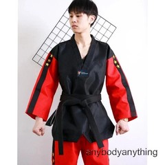 3 StarsTaekwondo Uniform Long Sleeve Kids Adult Clothes Taekwondo Martial Arts