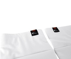 KPNP Taekwondo Black Label Shin Guard, White / Tracking