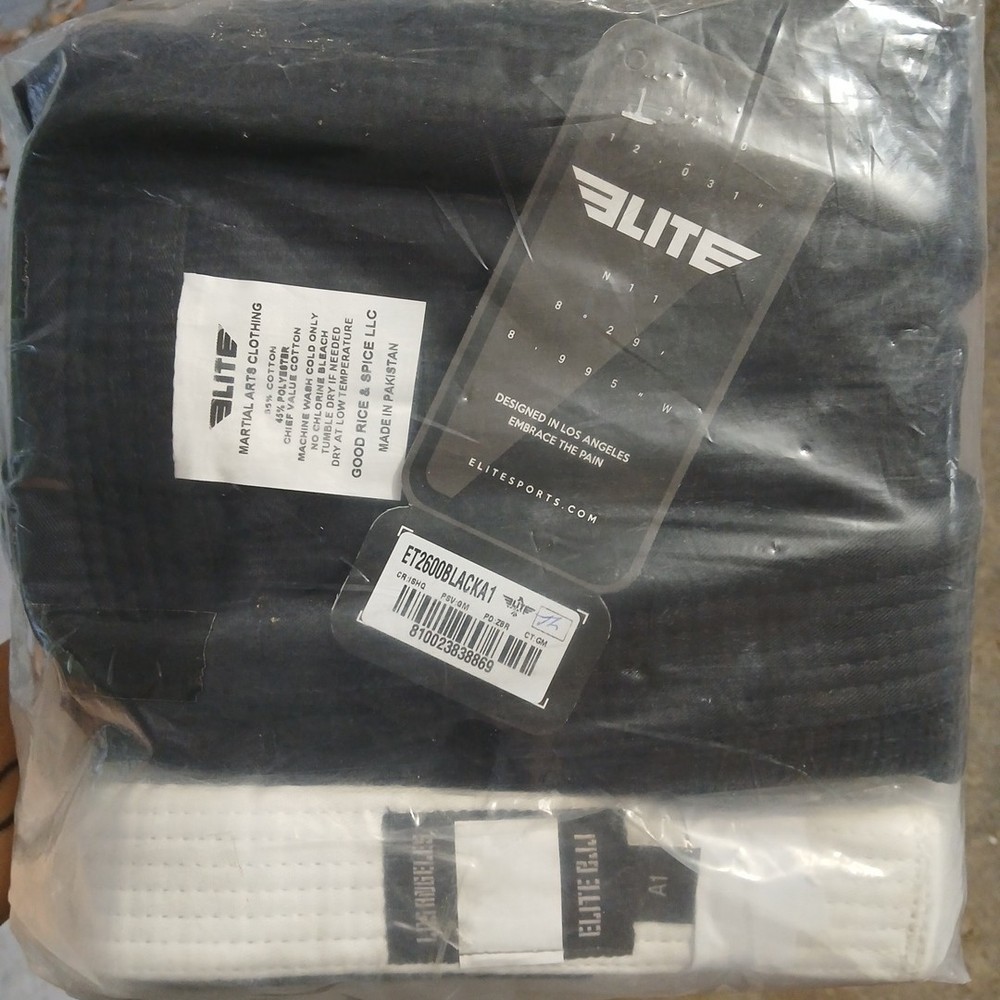 Elite Sports BJJ GI for Men IBJJF Kimono BJJ Jiu Jitsu GI W/Preshrunk Fabric, A1