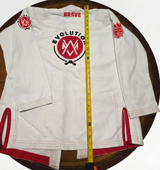 Brave Kimonos BJJ Gi JACKET ONLY – Evolution Model – White A0 – No Pants