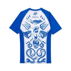 Albino and Preto Year of the Snake Rash Guard SS Short No Gi Bjj Competitor