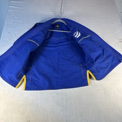 Jiu Jitsu Gi A0 Glory Blue/yellow Karate Kickboxing Kimono Martial Art Set
