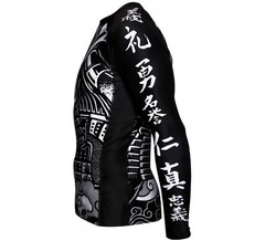 New Fuji Samurai Code MMA BJJ Jiu Jitsu LongSleeve Long Sleeve LS Rashguard Rash