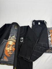 Araku BJJ Gi Tupac Thug Life Custom Rare Black Size A5
