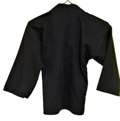 Century Martial Art Jacket Size 00 Child 4 Black Ties Embroidered Tiger & Dragon