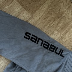 Sanabul Gi BJJ Jiu Jitsu Top & Pants Set Grey Gray Size A1 Heavy Cotton Grapple