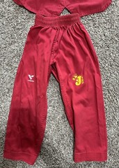 Vision DXV Taekwondo Size 00/130cm Youth Red Martial Arts Uniform Set
