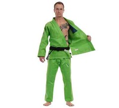 Fuji Sports All Around Mens Brazilian Jiu Jitsu Gi Jiu-Jitsu BJJ Electric Green