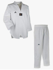 ADIDAS ADI-CHAMP III TAEKWONDO UNIFORM WITH WHITE V-NECK. Size 190
