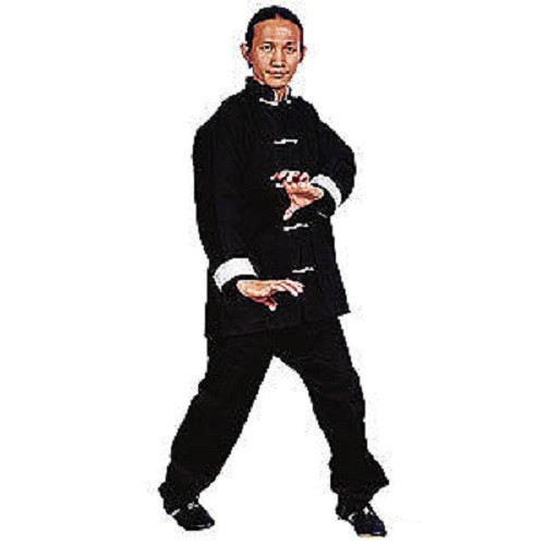 ProForce Gladiator Kung Fu Uniform Gi Black with White Frog Adult Child 00-8