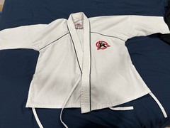 Tiger-Rock Martial Arts Uniform Set White Jacket Black Pants Karate Tae Kwon Do